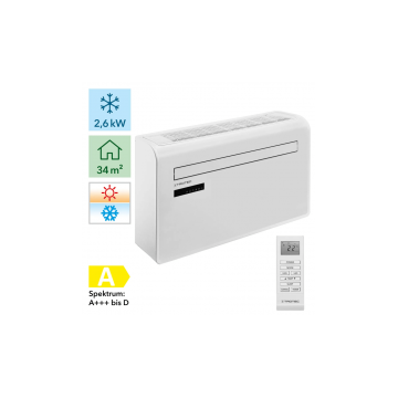Aer conditionat de perete Smart TROTEC PAC-W 2600 SH, Capacitate 9000 Btu, WiFi, Timer, Swing, Sleep