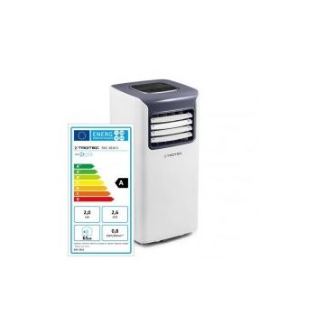 Aer conditionat portabil Trotec PAC 2010S, Capacitate 7.000 Btu, Debit 230mc/ora, Telecomanda, Display, Timer, Pentru 65mc