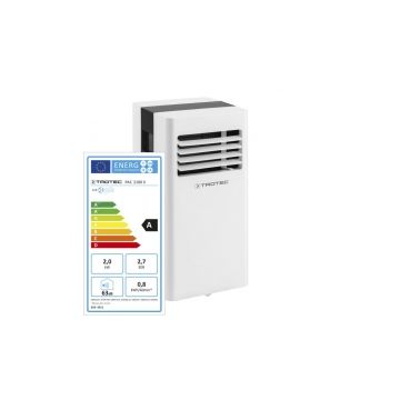 Aer conditionat portabil Trotec PAC 2100 X, Capacitate 7.000 Btu, Debit 319mc/ora, Telecomanda, Display, Timer, Pentru 65mc