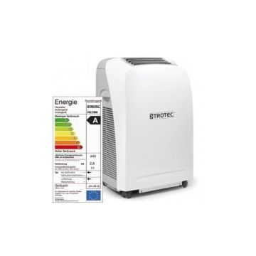 Aer conditionat portabil Trotec PAC 2600 S, Capacitate 9.000 Btu, Debit 340mc/ora, Telecomanda, Display,  Pentru 34mp