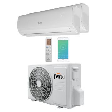 Aparat aer conditionat multisplit Ferroli Giada M 18-2, 1 x unitate externa 18000 BTU, 2 x unitati interne 9000 BTU, A ++, Wi-Fi