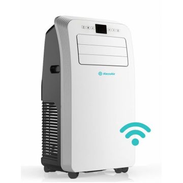 Aparat aer conditionat portabil 12,000 BTU AlecoAir AM12 SMART COOL, Wi-Fi, Functie Incalzire, Telecomanda, Timer