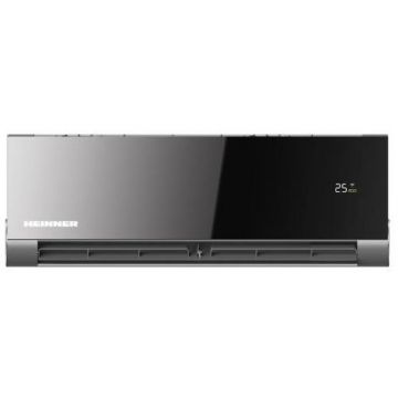 Aparat de aer conditionat Heinner HAC-12OWF-BK Obsidian Inverter, 12000 BTU, Clasa A++, Wi-Fi Control (Negru)