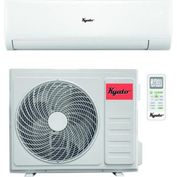 Aparat de aer conditionat Kyato-12HC32, Inverter, 12.000 BTU, Filtru ioni argint, I feel, Eco, I set (Alb)