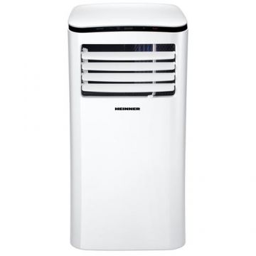 Aparat de aer conditionat portabil Heinner 9000 BTU, Display LED, Temporizator, Functie Sleep, Auto Restart, Kit instalare inclus, Alb, HPAC-09WH