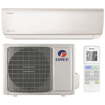 Aer conditionat Gree Bora A4 Silver GWH09AAAXB-K6DNA4B, 9000 BTU, A++/A+, Wi-Fi, Inverter, Cold Plasma, Auto Clean, I Feel + Kit instalare inclus