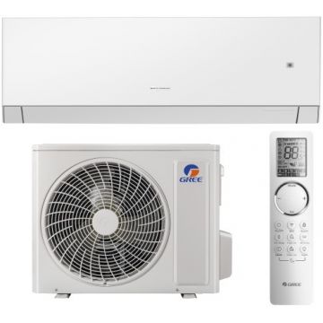 Aer conditionat Gree Clivia GWH12AUCXD-K6DNA1C, Gama 2025, 12000 BTU, A+++/A+, Wi-Fi, Inverter, Tehnologie G-AI, Lampa UV-C, Generator ioni Cold Plasma + Kit instalare inclus