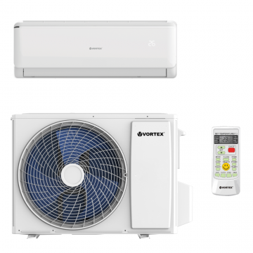 Aer conditionat Vortex VAI2425FFW, 24000 BTU, Wi-Fi ready, inverter, kit instalare inclus, alb