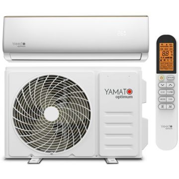 Aer conditionat Yamato Optimum YW24T2N, Gama 2025, 24000 BTU, Clasa A++/A+, Wi-Fi, Inverter, Golden Fin + Kit instalare inclus
