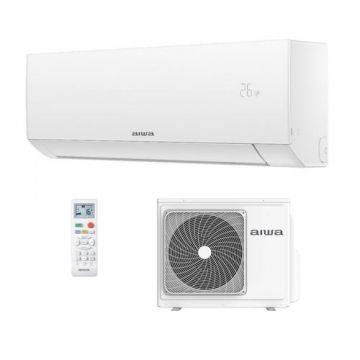 Aparat de aer conditionat AIWA HARUair ACD-12KBTU, 12000 BTU, Wi-Fi, Auto-curatare, Auto Mode, Sleep Mode (Alb)