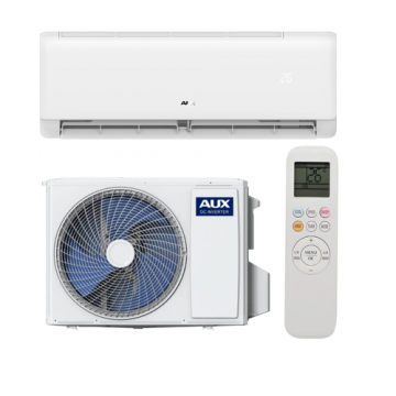 Aparat de aer conditionat AUX Q Series, 9000 BTU/h, WiFi inclus, Sleep Mode, Auto Curatare, Auto Restart, Filtru Carbon Activ (Alb)