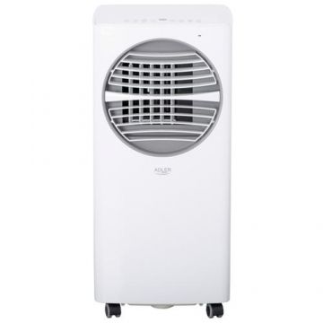 Aparat de aer conditionat portabil Adler AD 7925, 12000 BTU, 2 viteze, Dezumidificare, Display LED, Oscilare automata orizontala 100 grade, Telecomanda (Alb)