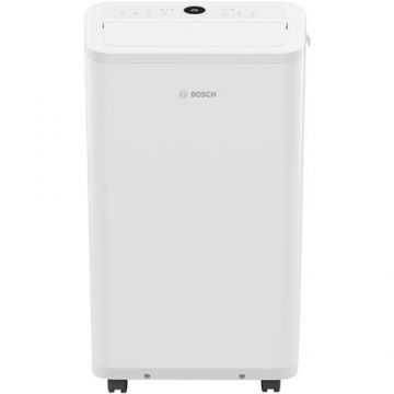 Aparat de aer conditionat portabil Bosch Cool 2000, 9000 BTU, Clasa A, 35 mp, functie dezumidificare (Alb)