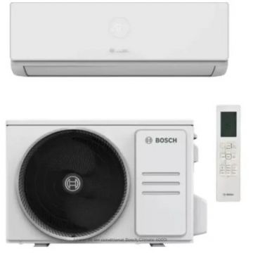 BOSCH Aparat de aer conditionat Bosch Climate 4000i 35 E, 12000 BTU, Clasa A++/A++, Inverter, R32, Wi-Fi, Mod ECO, Ionizare, I-Clean, Alb