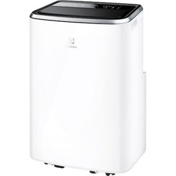 Electrolux Aparat de aer conditionat mobil Electrolux EXP26U338CW, 9000 BTU, Clasa A, Filtru anti-bacterian, Filtru Anti-Allergy Pollen, Timer, auto-restart, Telecomanda, Dezumidificare