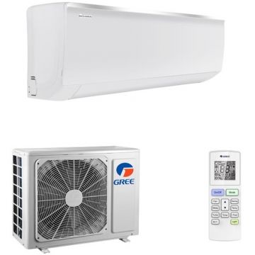 GREE Aparat de aer conditionat GREE Eco Inverter Bora A4 Silver 9000 BTU, freon R32, Wi-Fi, Filtru Silver Ion si Cold Plasma, I Feel, Afisaj Ceas, Kit Instalare Inclus
