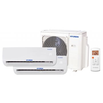 Pachet 2 camere, Aer conditionat multi-split Hyundai M, 12000 + 12000 BTU, Inverter, kit Wi-Fi inclus, 2 x HSAFBU-12HRDN + H3OE-21HFN8-Q