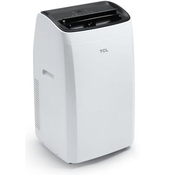 TCL Aparat de aer conditionat portabil TCL-DeLonghi, TAC-12CHPB/MZW, 12.000 BTU, functie racire, incalzire, dezumidificare, ventilatie