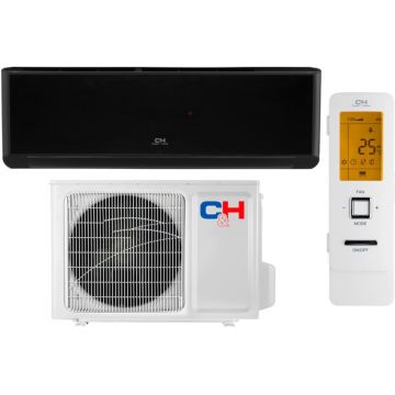 Aer conditionat Cooper & Hunter Supreme Continental Black, 12000 BTU, A+++/A+++, Wi-Fi, Inverter, Smart Ion