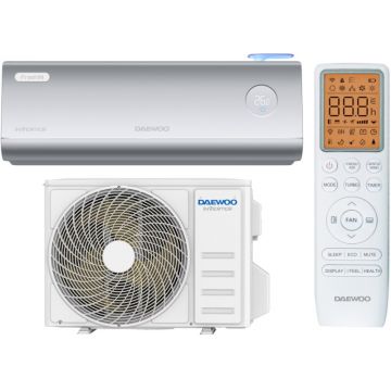 Aer conditionat Daewoo DAC-12FRESH, 12000 BTU, A++/A+, Wi-Fi, Inverter + Kit instalare inclus