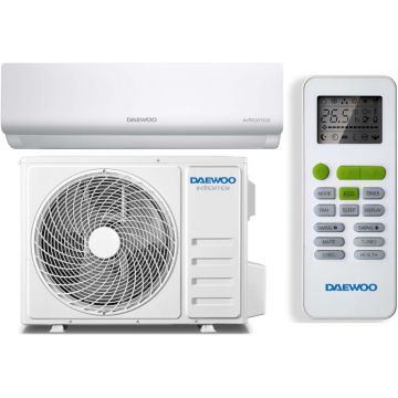 Aer conditionat Daewoo DAC-24CHSDW-NK, 24000 BTU, A++/A+, Wi-Fi, Inverter, Filtru cu ioni de argint
