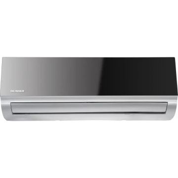 Aparat de aer condiționat Heinner Mirror HAC-MRB12SLWIFI – 12000 BTU, Wi-Fi, clasa A++, oglindă negru/argintiu