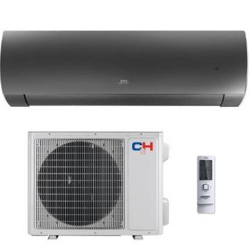 Aparat de aer conditionat Cooper&Hunter Daytona CH-S18FTXD-BL, 18000 BTU, Clasa A++/A+++, Inverter, Wi-Fi, I FEEL, Auto-restart, BLUE-FIN (Negru)