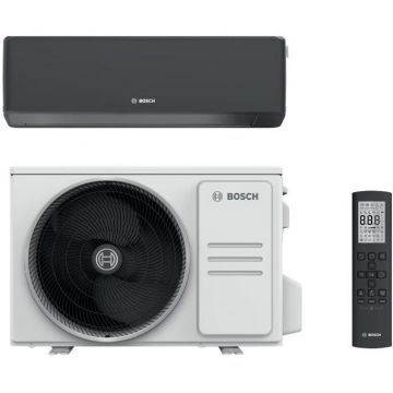 BOSCH Aparat de aer conditionat Bosch Climate 7000i, 18000 BTU, Wi-Fi, Clasa A+++/A+++, Save Plus, Power Control, Wind Avoid Me, 3D Airflow, i-Clean, Follow me, Negru