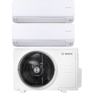 BOSCH Aparat de aer conditionat multi-split Bosch Seria 6000i, 9000 + 12000 BTU, unitate externa 21000 BTU, Clasa A++/A+, Wi-Fi Ready