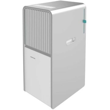 CECOTEC Aer conditionat portabil Cecotec  ForceClima 12850 Style, conectat la incalzire, 12000 BTU, cu pompa de caldura, pentru utilizare pe tot parcursul anului, cu control Wi-Fi, panou tactil si telecomanda pentru confort total, Argintiu