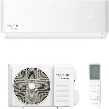 Yamato Aparat de aer conditionat Yamato Avanti YW12T3n Inverter 12000 BTU, Clasa A++/A+, generator ioni BIG, protectie Golden Fin, Lampa UV-C, Wifi integrat, Kit instalare inclus, Alb